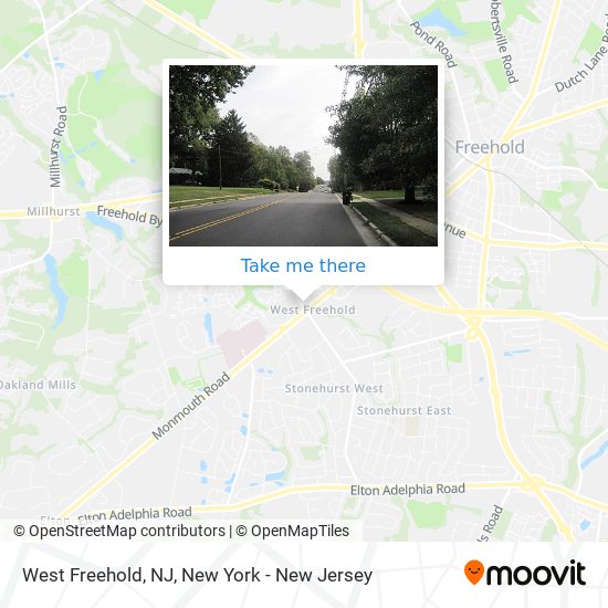 Mapa de West Freehold, NJ