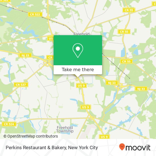 Mapa de Perkins Restaurant & Bakery