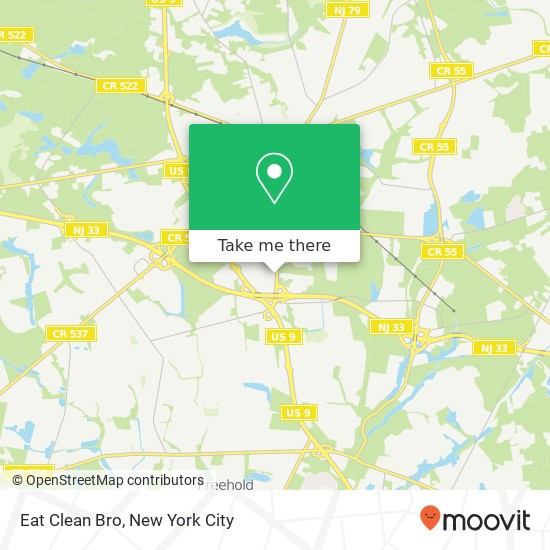 Eat Clean Bro map