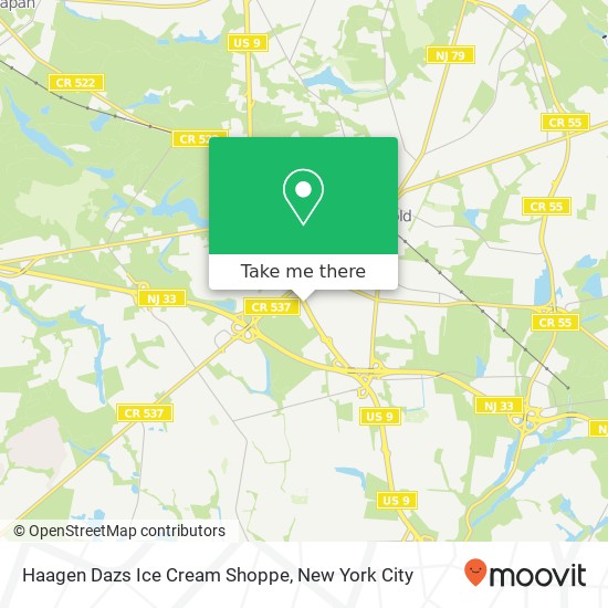 Haagen Dazs Ice Cream Shoppe map