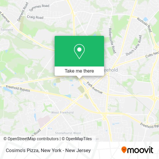 Cosimo's Pizza map