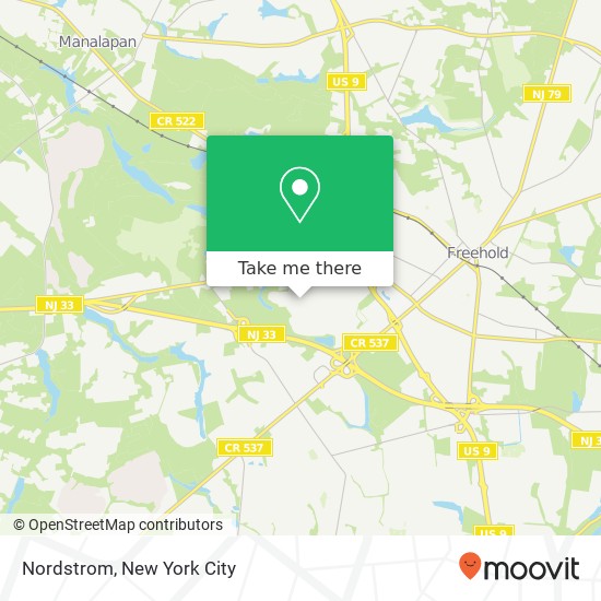 Mapa de Nordstrom