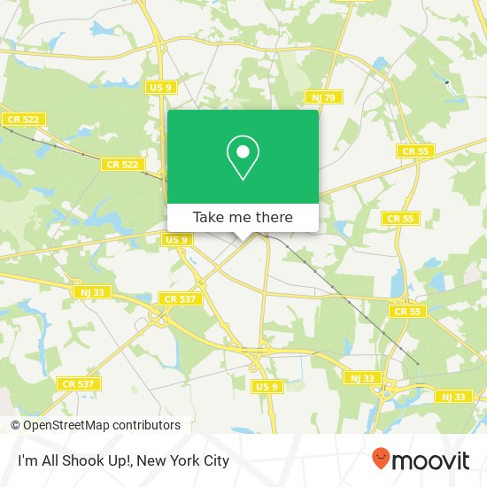 Mapa de I'm All Shook Up!