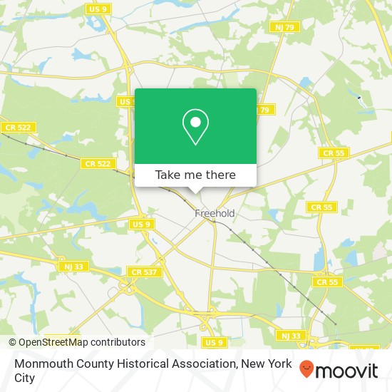 Monmouth County Historical Association map