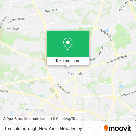 How to get to freehold borough in Freehold Nj by Bus or Subway