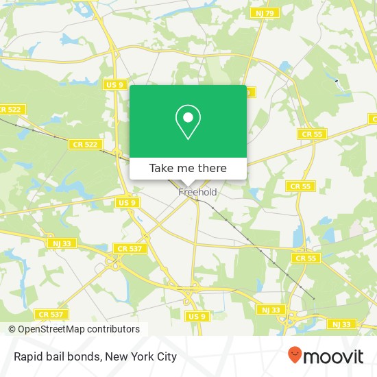 Mapa de Rapid bail bonds