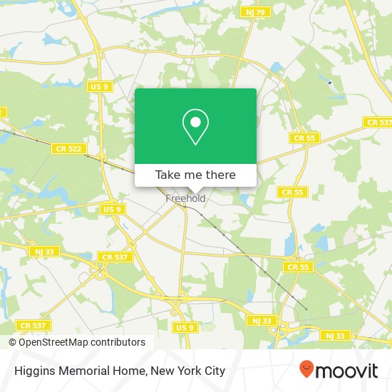 Mapa de Higgins Memorial Home