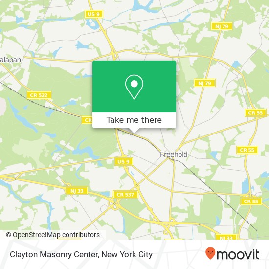 Mapa de Clayton Masonry Center