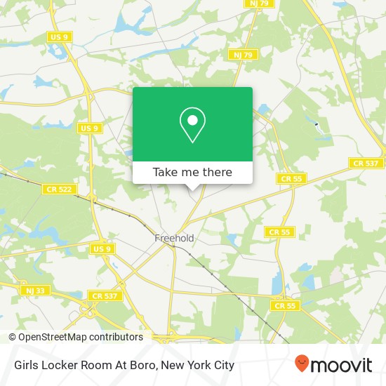 Mapa de Girls Locker Room At Boro