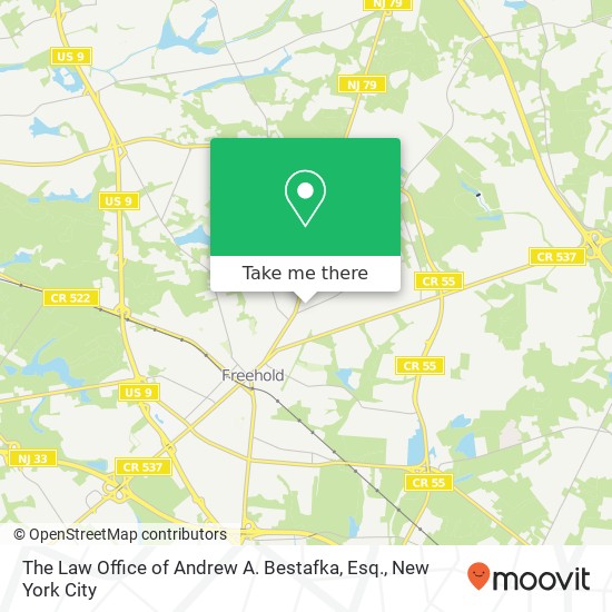 Mapa de The Law Office of Andrew A. Bestafka, Esq.