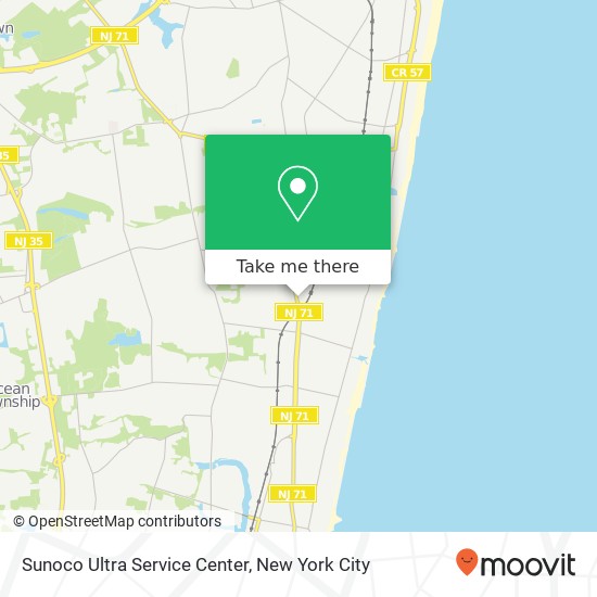 Sunoco Ultra Service Center map