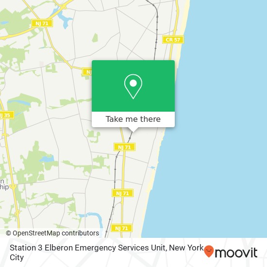 Mapa de Station 3 Elberon Emergency Services Unit