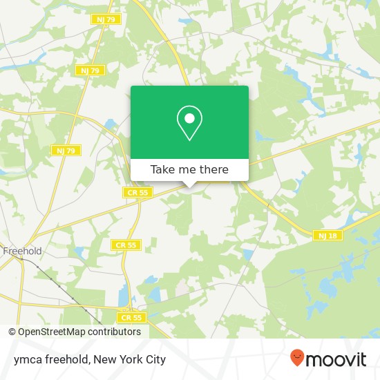 ymca freehold map