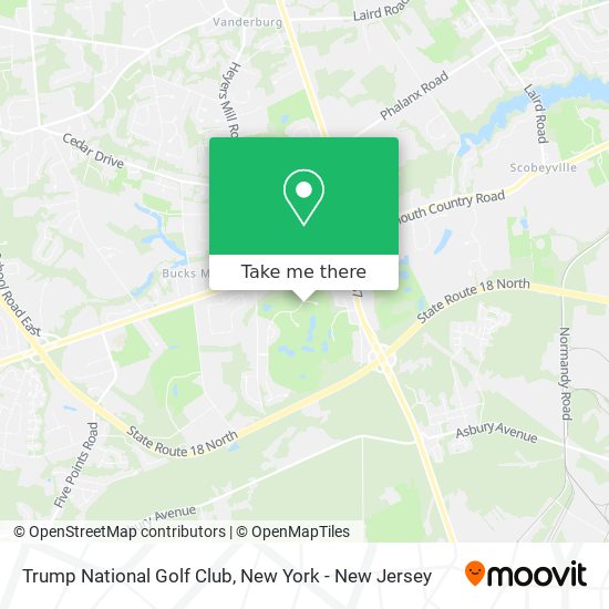 Trump National Golf Club map