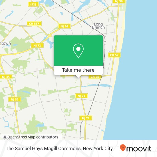 The Samuel Hays Magill Commons map