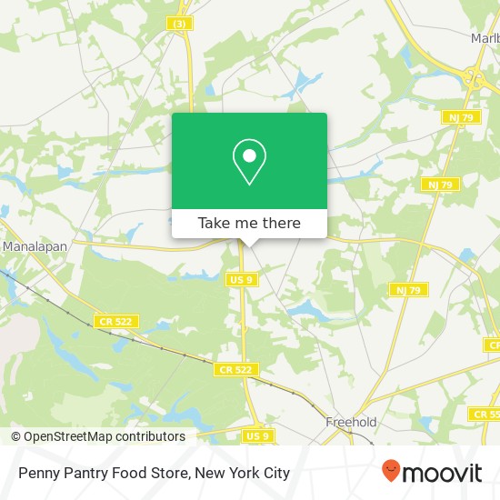 Mapa de Penny Pantry Food Store