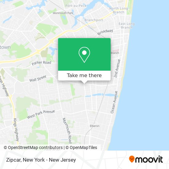 Zipcar map