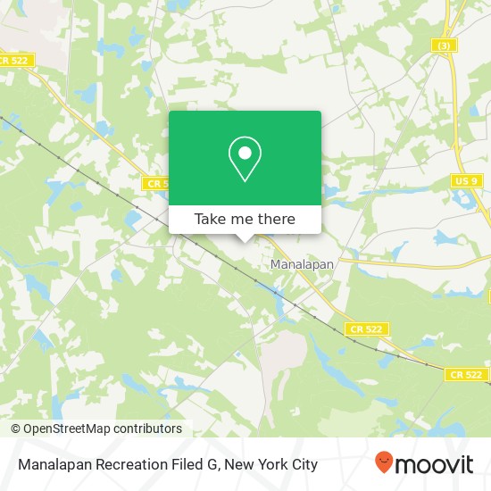 Mapa de Manalapan Recreation Filed G