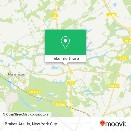 Brakes Are Us map