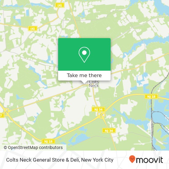 Mapa de Colts Neck General Store & Deli
