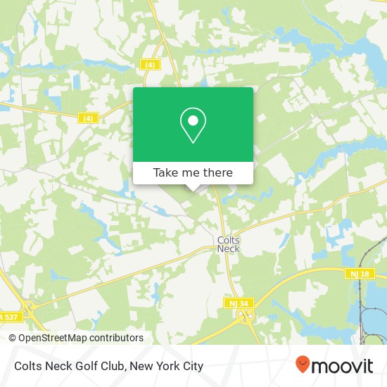 Colts  Neck Golf Club map