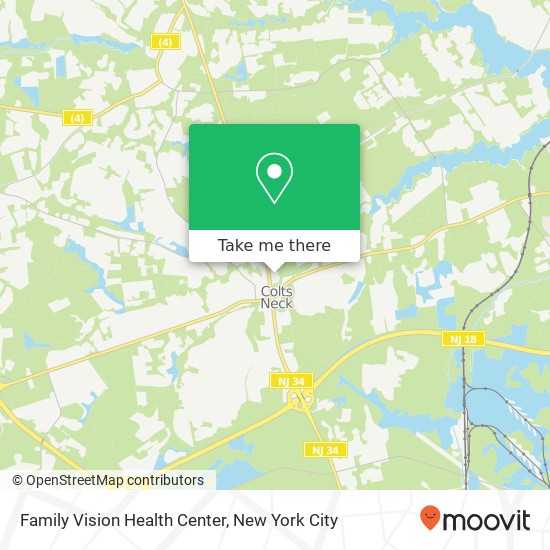 Mapa de Family Vision Health Center