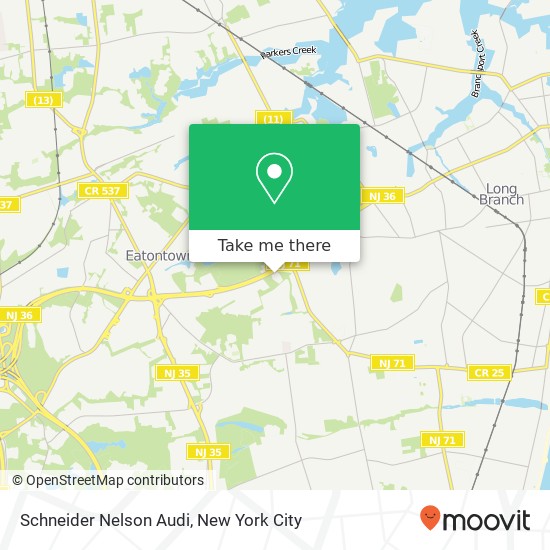 Schneider Nelson Audi map