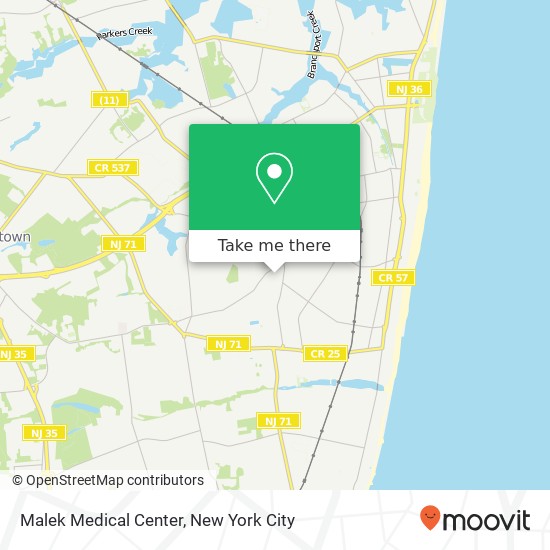 Mapa de Malek Medical Center