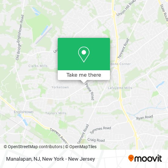 Mapa de Manalapan, NJ
