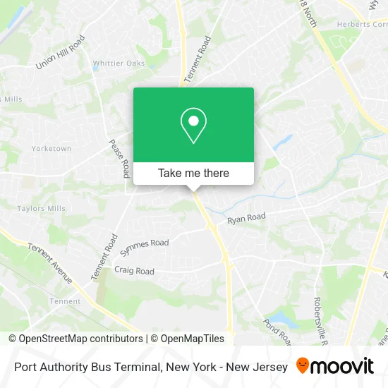 Mapa de Port Authority Bus Terminal