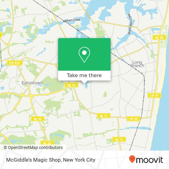 Mapa de McGiddle's Magic Shop