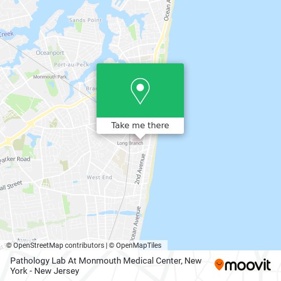 Mapa de Pathology Lab At Monmouth Medical Center