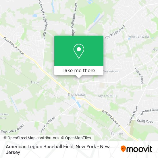 American Legion Baseball Field map