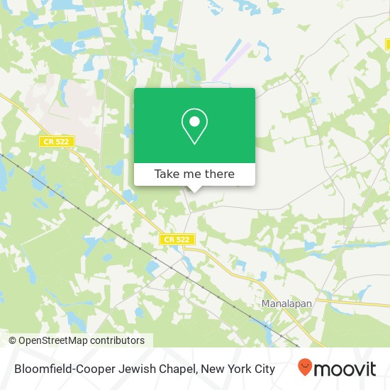 Bloomfield-Cooper Jewish Chapel map