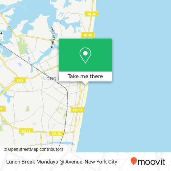 Lunch Break Mondays @ Avenue map