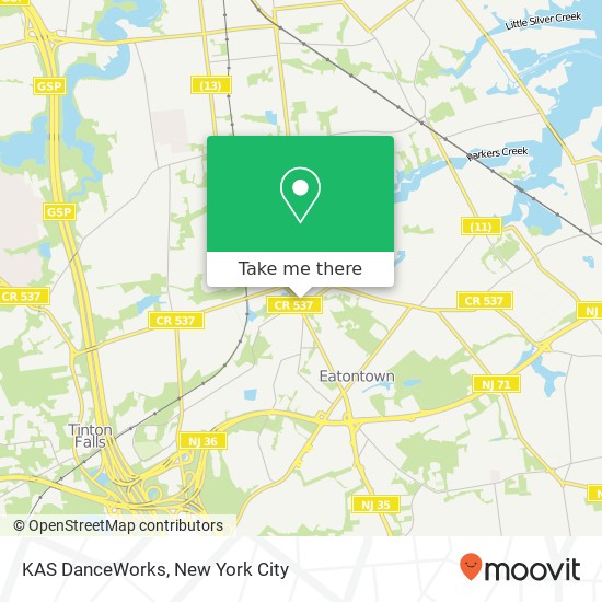 KAS DanceWorks map