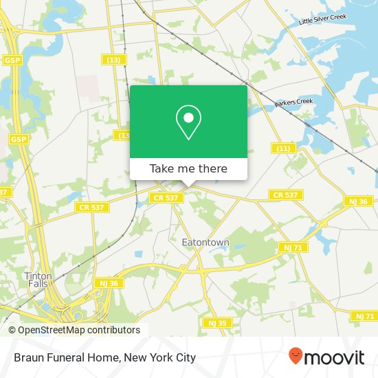 Mapa de Braun Funeral Home