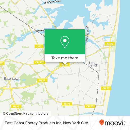 East Coast Energy Products Inc map