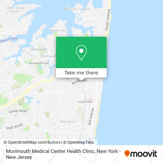 Monmouth Medical Center Health Clinic map