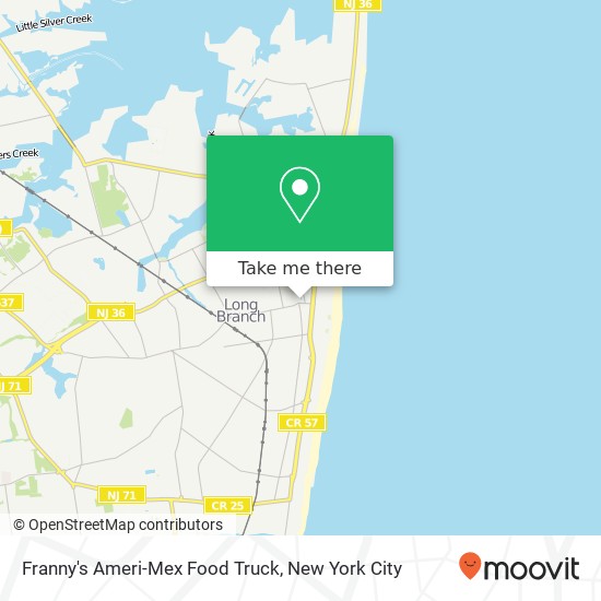 Franny's Ameri-Mex Food Truck map