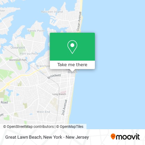 Great Lawn Beach map