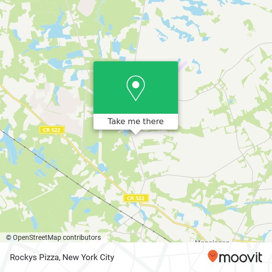 Rockys Pizza map