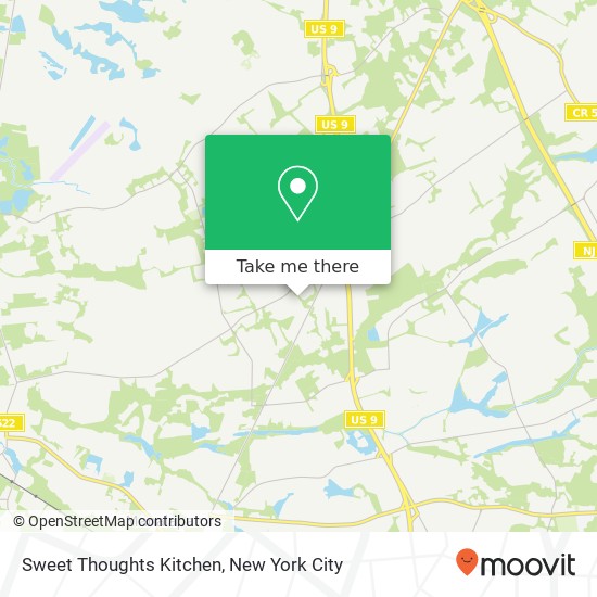 Mapa de Sweet Thoughts Kitchen