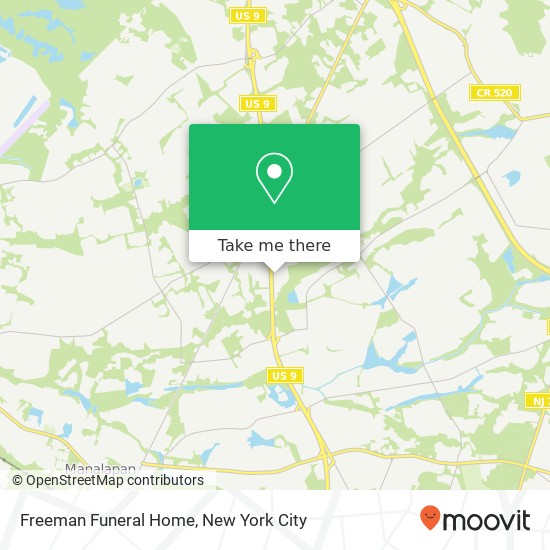 Mapa de Freeman Funeral Home