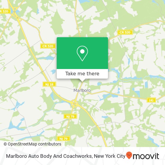 Marlboro Auto Body And Coachworks map