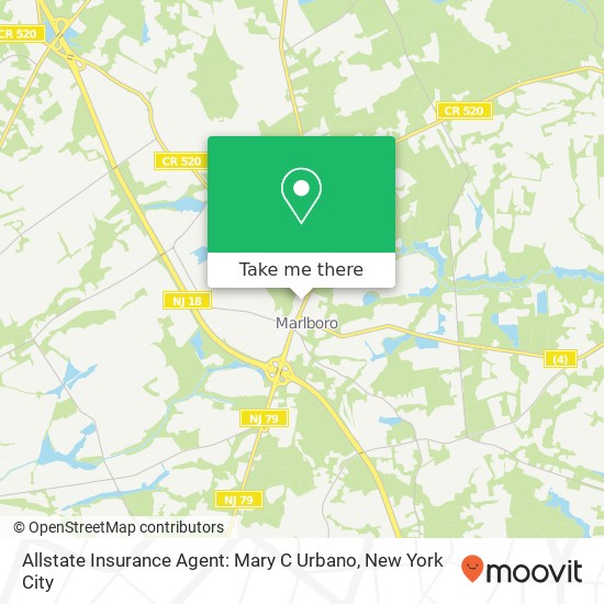 Allstate Insurance Agent: Mary C Urbano map