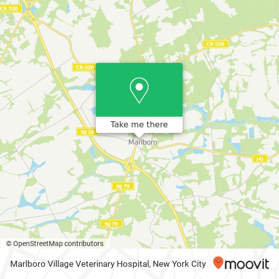 Mapa de Marlboro Village Veterinary Hospital