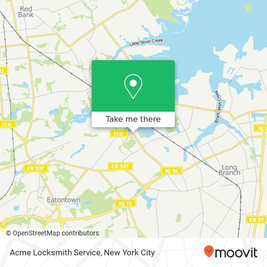 Acme Locksmith Service map