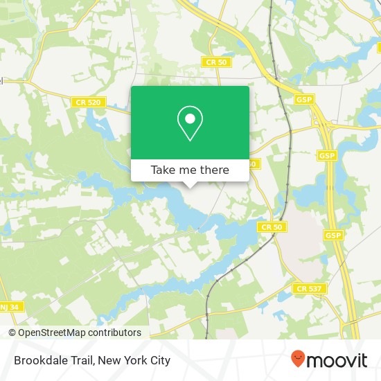 Mapa de Brookdale Trail