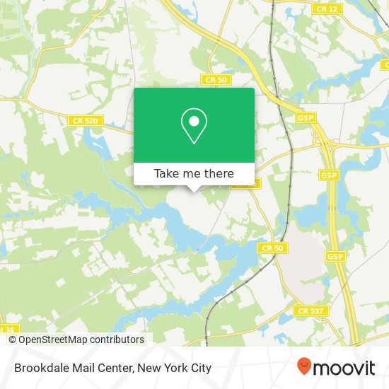 Brookdale Mail Center map